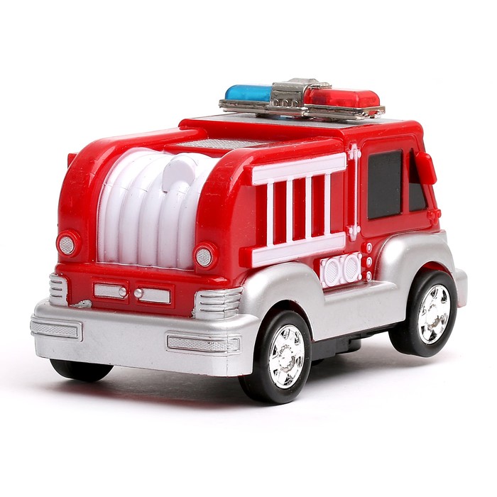 Машина "Пожарная", работает от батареек, световые и звуковые эффекты