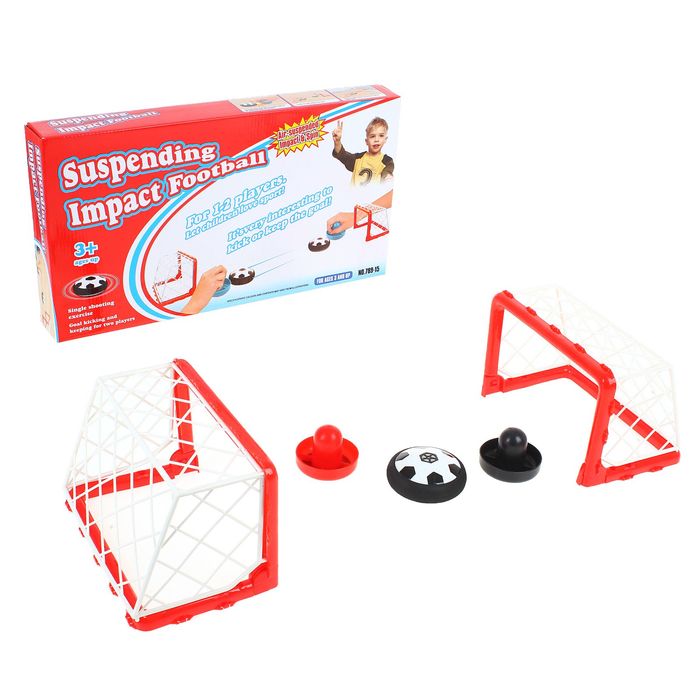 Настольный футбол "Матч", с аэромячом, работает от батареек