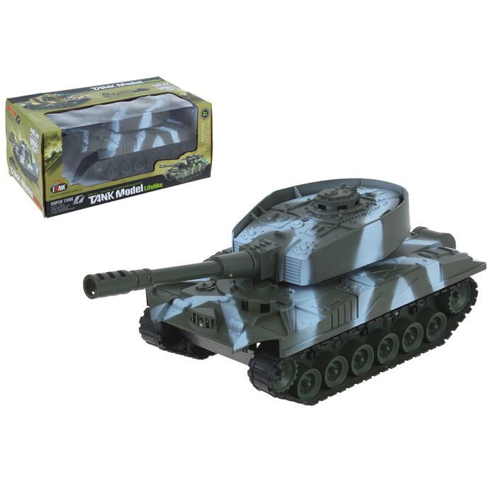 Танк "Защитник", работает от батареек, звуковые эффекты