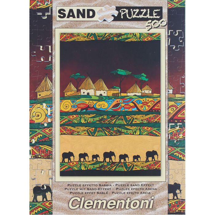 Пазл "Слоны", 500 элементов