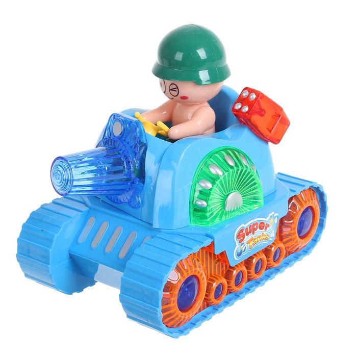 Танк "Атака", работает от батареек, световые и звуковые эффекты, в пакете