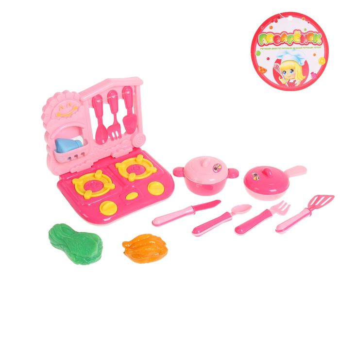 Набор посуды "Столовый" с плитой, 13 предметов