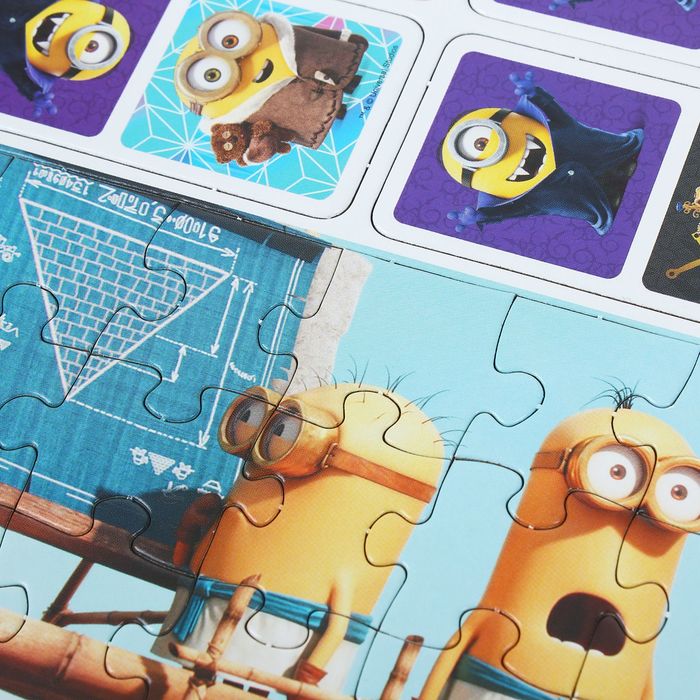 Домино "Миньоны" + мини-пазл на 18 элементов