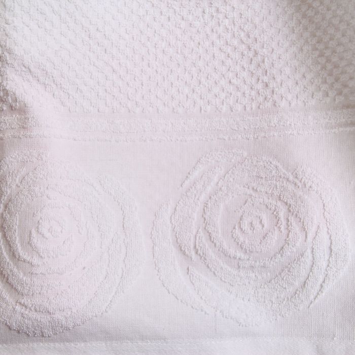 Полотенце махровое "Этель" Аморэ белый 30*70 см, 100% хлопок, 400гр/м2