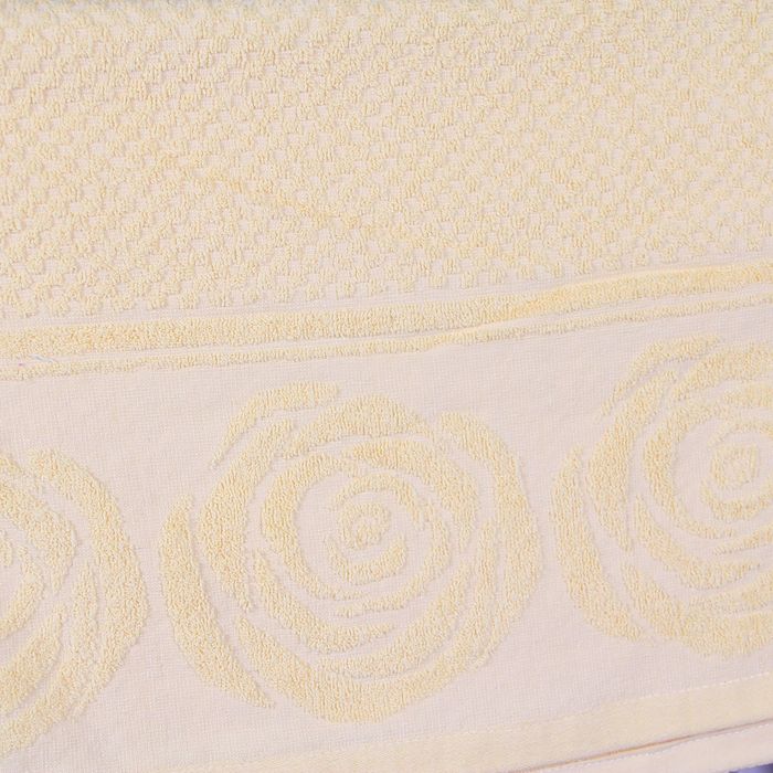 Полотенце махровое "Этель" Аморэ желтый 30*70 см, 100% хлопок, 400гр/м2