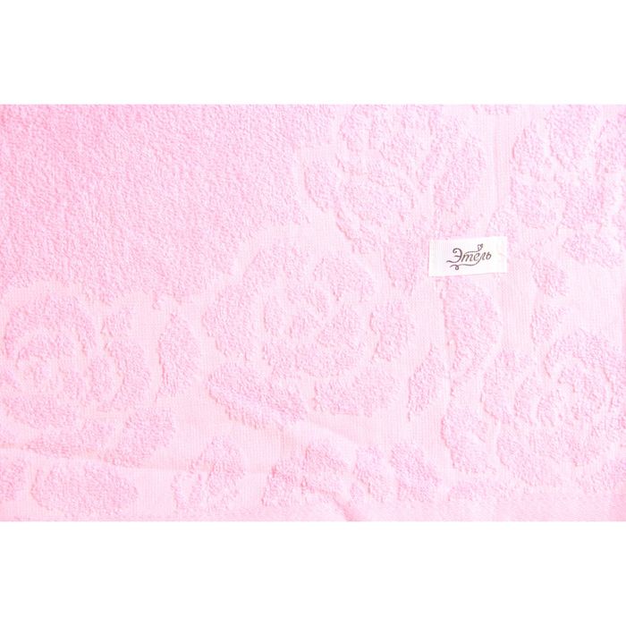Полотенце махровое "Этель" Флоренция розовый 50*90 см, 100% хлопок, 400гр/м2