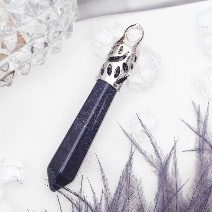 Подвеска кристаллик "Авантюрин синий"