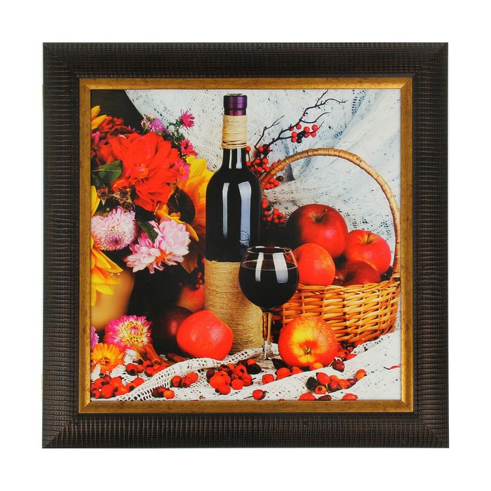 Аптечка "Натюрморт с вином" 36х36х7,5 см МИКС