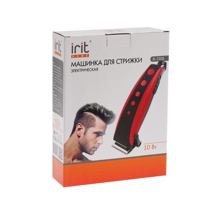 Машинка для стрижки Irit IR-3308, 4 уровня стрижки, 10 Вт, электрическая