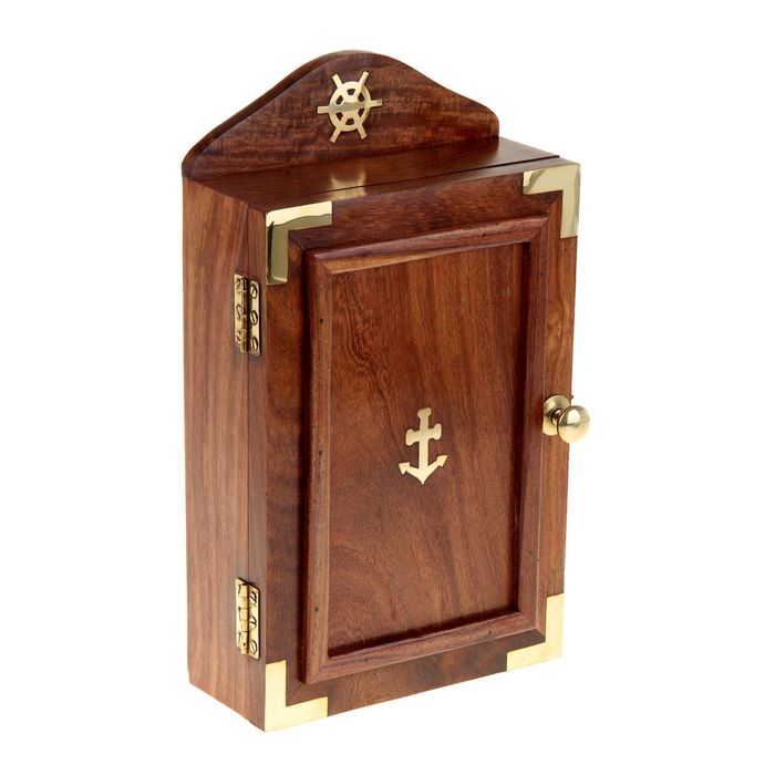 Ключница деревянная "Якорь"