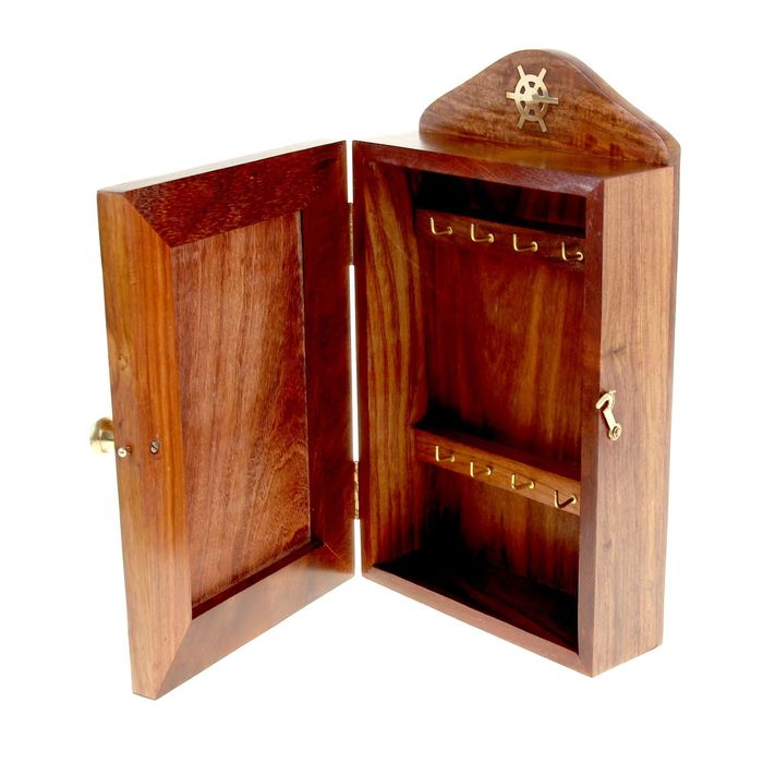 Ключница деревянная "Якорь"