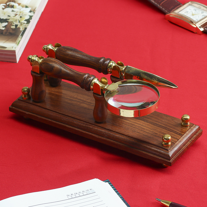 Сувенирный набор "Директ" (лупа, нож для бумаги)