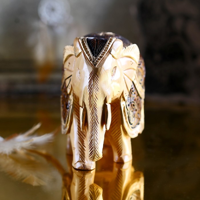Сувенир "Слон Райпур" резной в золоте