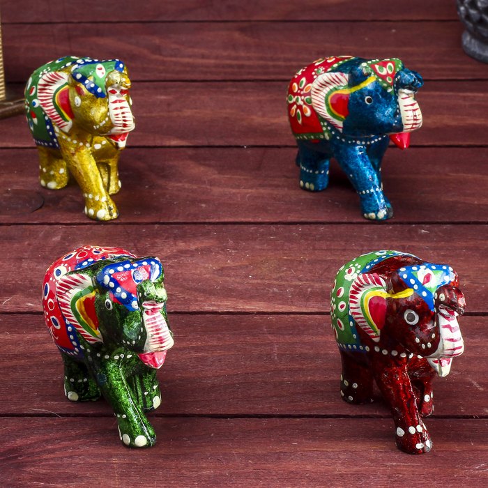 Сувенир "Слон" с яркой росписью МИКС