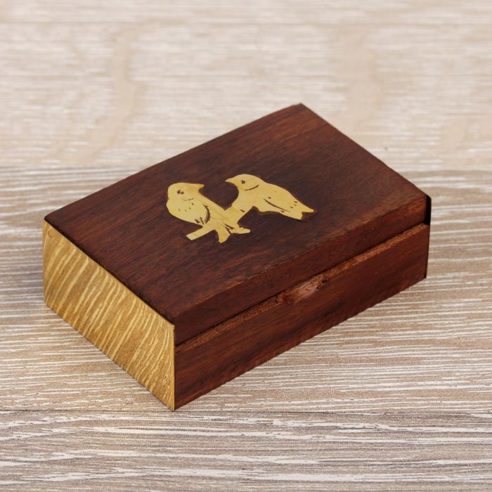 Шкатулка с орнаментом "Птицы"