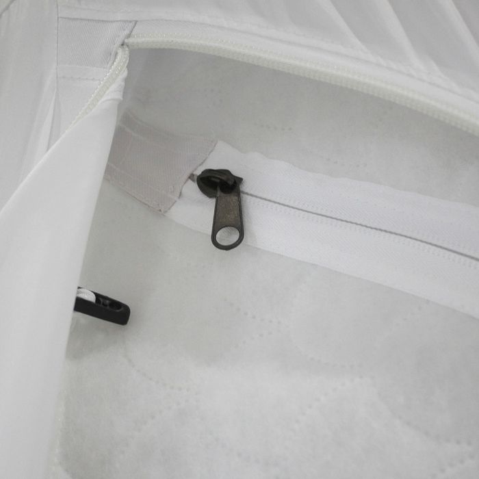 Палатка «Призма Люкс» 150, трёхслойная, цвет белый/синий