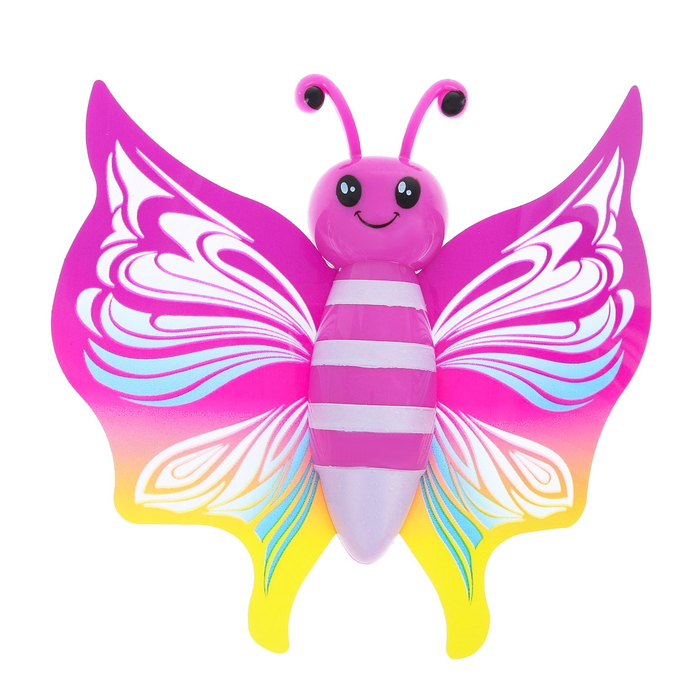 Фигурка животного "Бабочка", ползучая на липучке, МИКС