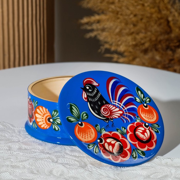 

Шкатулка 12,5х5,5 см, городецкая роспись
