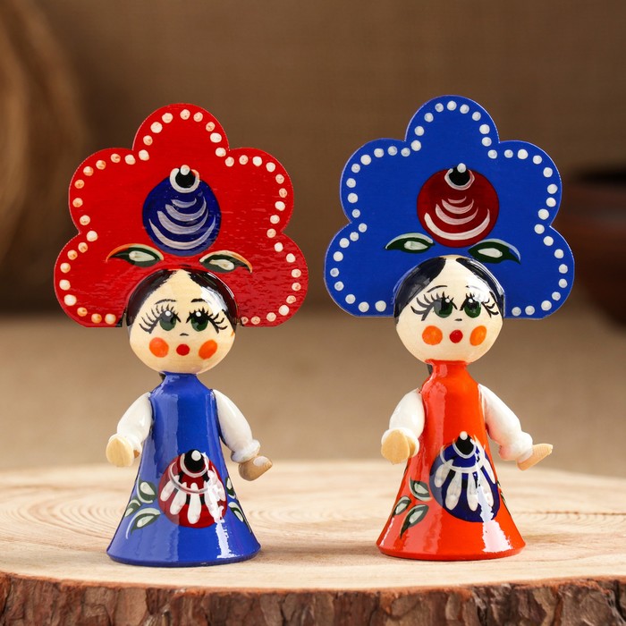 Сувенир «Кукла», городецкая роспись, микс