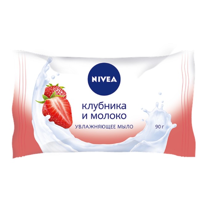 Мыло-уход Nivea "Клубника и молоко", 90 г