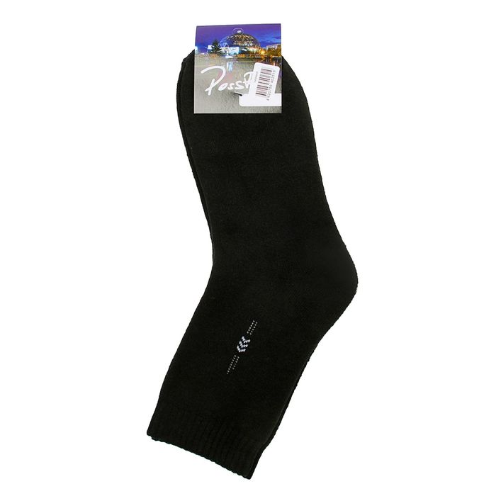 Носки мужские махровые EL-20, цвет черный, размер 29