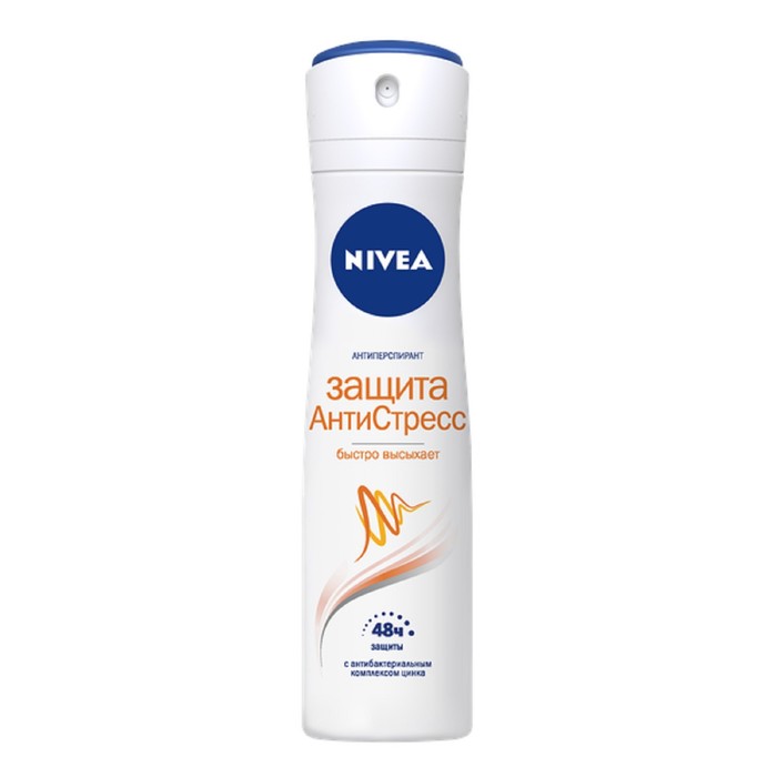Дезодорант-антиперспирант Nivea "Защита АнтиСтресс" аэрозоль, 150 мл