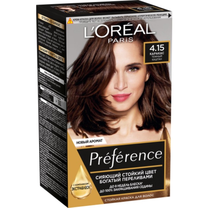 Краска для волос L'Oreal Preference, 4.15, "Каракас", 174 мл