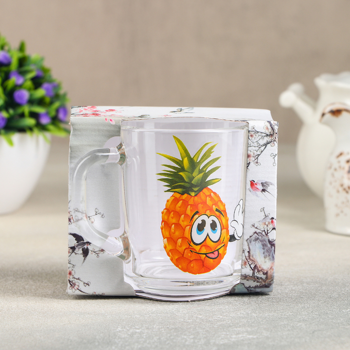 Кружка 200 мл "Фрутис", рисунок МИКС, в подарочной упаковке