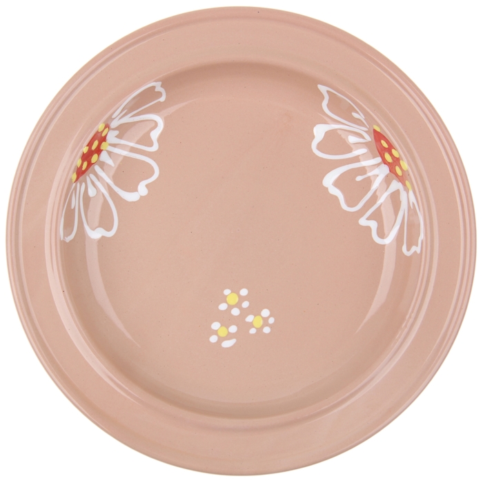 Тарелка d=20 см "Орнамент" , цвет бежевый