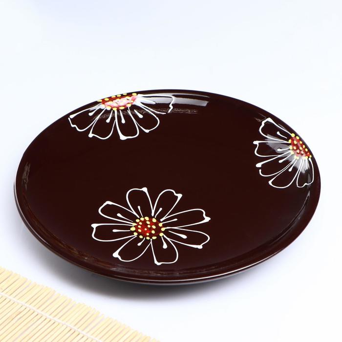 Набор для блинов "Псковский" 7 предметов: d=24 см, 16 см, коричневый