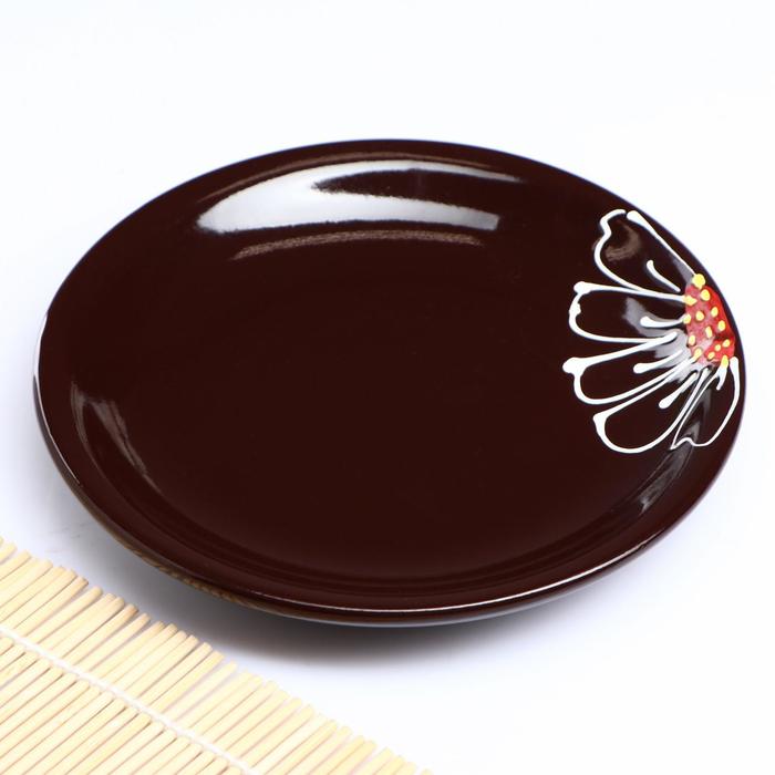 Набор для блинов "Псковский" 7 предметов: d=24 см, 16 см, коричневый