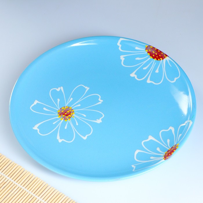 Набор для блинов "Псковский", 7 предметов: d=24 см, 16 см, цвет голубой