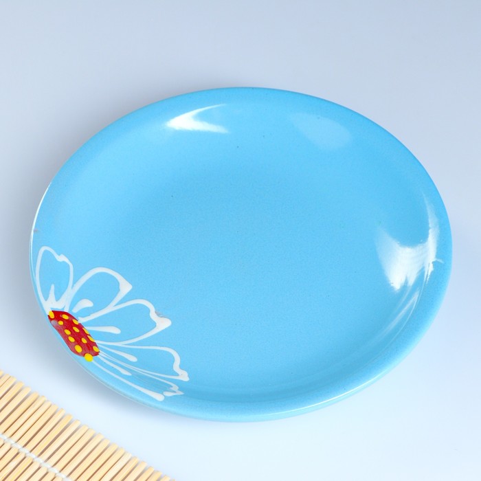 Набор для блинов "Псковский", 7 предметов: d=24 см, 16 см, цвет голубой