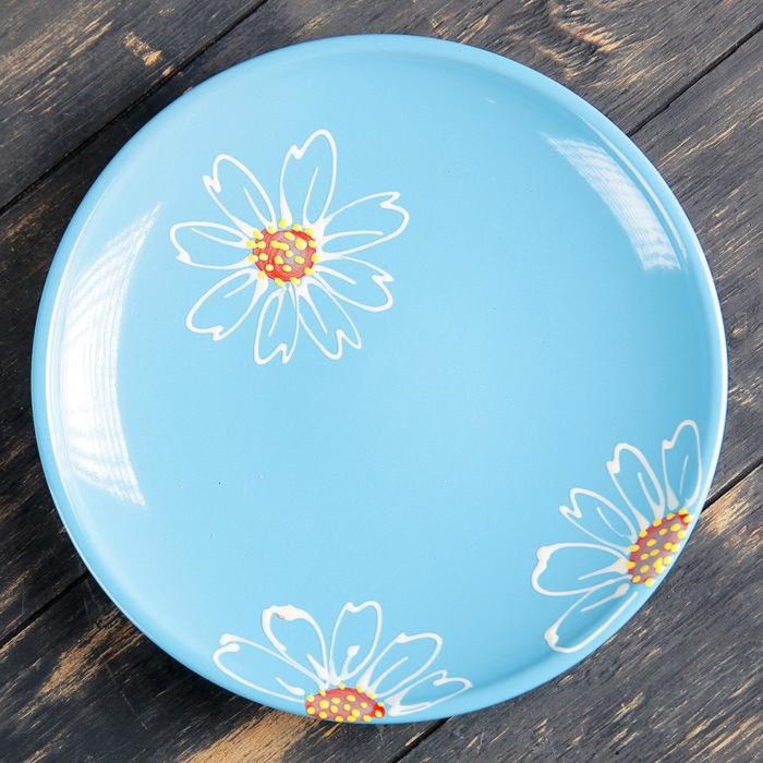 Набор для блинов "Псковский", 7 предметов: d=24 см, 16 см, цвет голубой