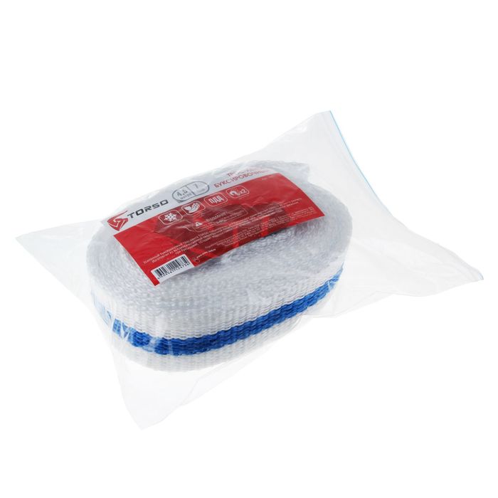 Трос-лента буксировочный TORSO Standart, 7 т, 4,5 м, 2 крюка, микс