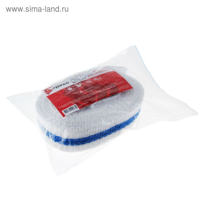 

Трос-лента буксировочный TORSO Standart, 7 т, 4.5 м, 2 крюка, микс