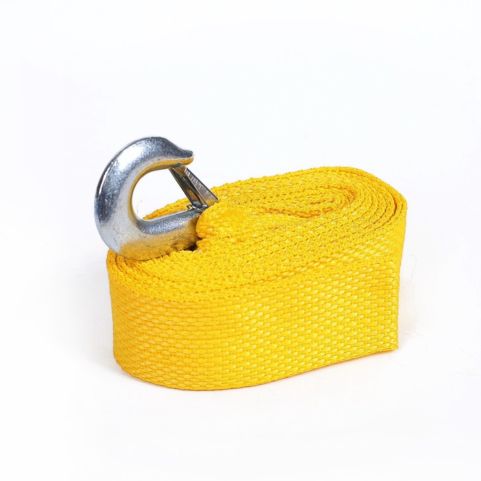 Трос-лента буксировочный TORSO Standart, 2.5 т, 4,5 м, 1 крюк, 1 петля