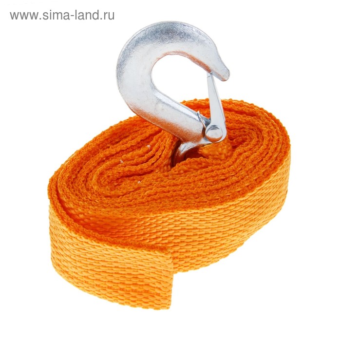 

Трос-лента буксировочный TORSO Standart, 2.5 т, 4,5 м, 1 крюк, 1 петля
