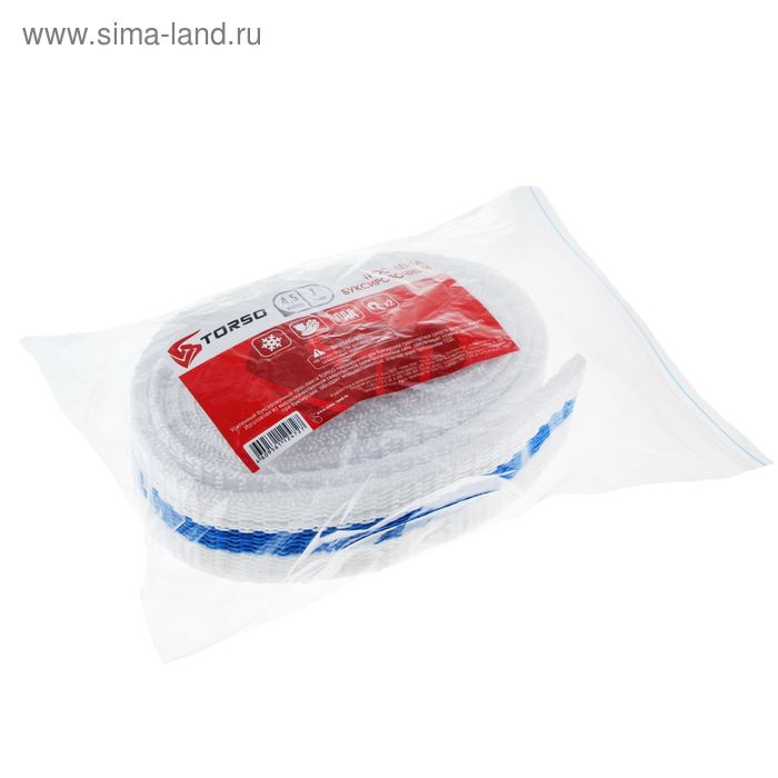 

Трос-лента буксировочный TORSO Standart, 7 т, 4.5 м, 1 крюк, 1 петля, микс