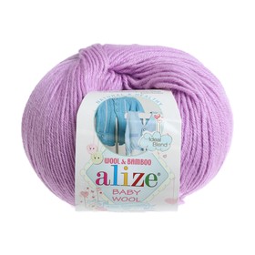 

Пряжа "Baby Wool" 40% шерсть, 40% акрил, 20% бамбук 175м/50гр (672 нежно-розовый)
