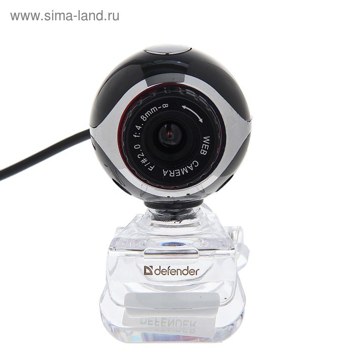 

Веб-камера Defender C-090, 0.3 Мп, 640x480, микрофон, черная