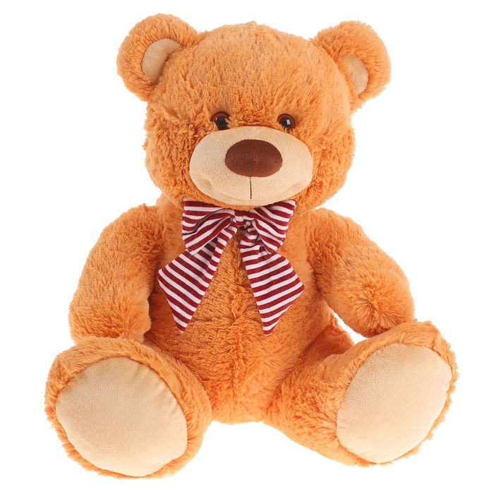 Мягкая игрушка "Мишка с бантом средний", МИКС
