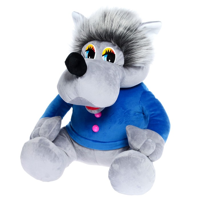 фото Мягкая игрушка «волк в свитере», цвета микс нижегородская игрушка