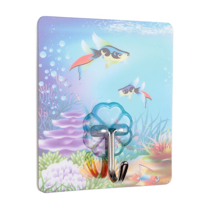 Крючок-наклейка "Подводный мир", цвет МИКС