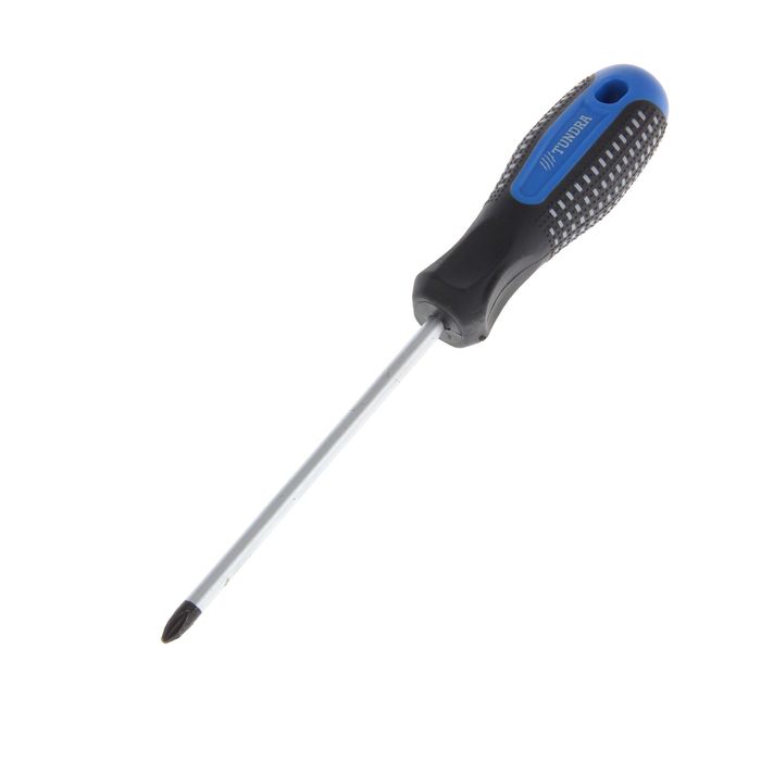 Отвертка крестовая TUNDRA premium, PH2 6х125 (+), трехкомпонентная рукоятка