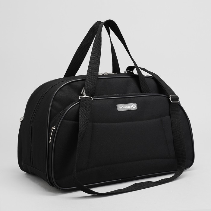 Сумка женская на молнии, 1 отделение, 1 наружный карман, чёрная