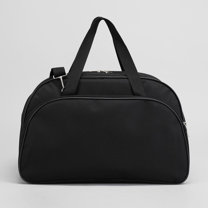 Сумка женская на молнии, 1 отделение, 1 наружный карман, чёрная