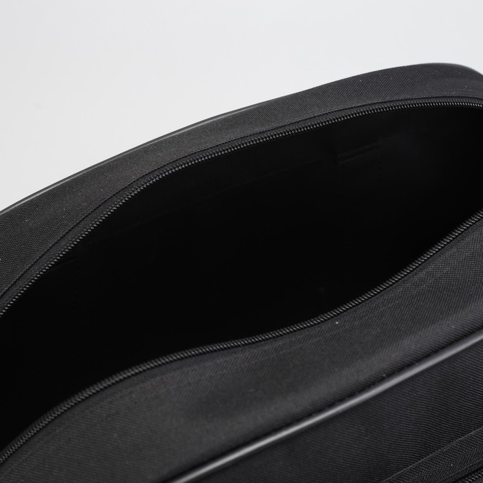 Сумка женская на молнии, 1 отделение, 1 наружный карман, чёрная