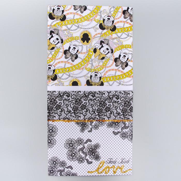 Набор бумаги для скрапбукинга "Stylish club", Минни Маус, 12 листов, 29.5 х 29.5 см, 160 г/м²