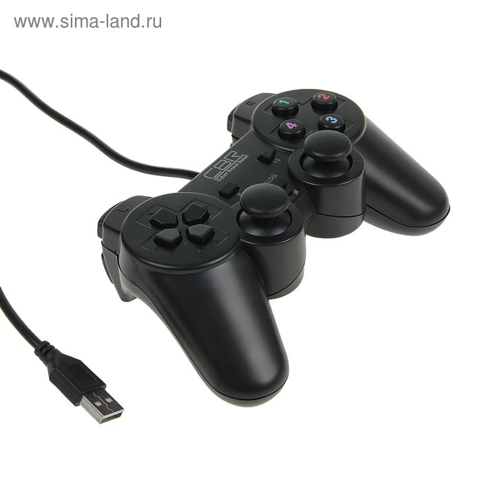 Геймпад CBR CBG 910, проводной, вибрация, для PC, USB, черный